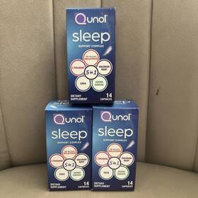 Qunol 898440001707 Sleep Support Complex 5 In 1 Melatonin Valerian Root L Theanine 14 Capsule