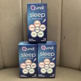 Qunol 898440001707 Sleep Support Complex 5 In 1 Melatonin Valerian Root L Theanine 14 Capsule