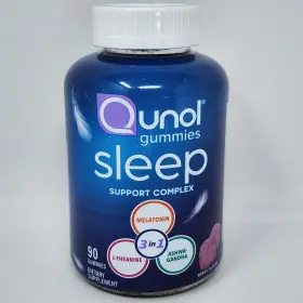 Qunol 898440001813 Sleep Support Complex 3 In 1 Gummies Berry Flavor 90