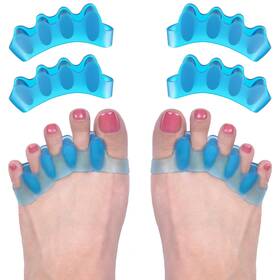 R Roocke 746095803644 4 Pcs Gel Toe Spacers For Women Correct Hammer One Size Blue