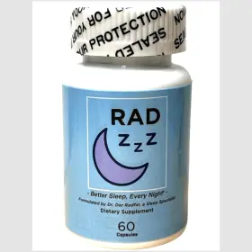 Rad Health Inc 197644510894 Zzz Natural Sleep Aid Pills - 60 Capsules Promotes Restful Made