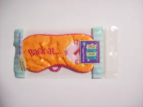 Razz/paris Presents Inc. 079625640083 Sleep Mask Adjustable Clock Hand Orange Pink Satin New