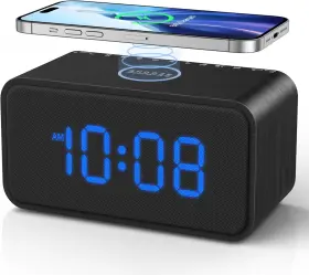 Reacher 313096274218 Sound Machine With Dual Alarm Clock For Bedrooms Bluetooth Speaker Wir