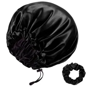 Qs-oerr-ewa3 Redjoe 22 Momme 100% Mulberry Silk Bonnet Hair Wrap For Sleeping Adjustable Sc