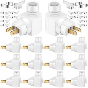 Reginary Eo-reginary-2542 12 Sets Night Light Base 360 Plug In 1.97 Inches White