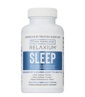 Relaxium N32201 Sleep Aid 30 Vegan Capsules Drug Free Magnesium Valerian Ashwagandha