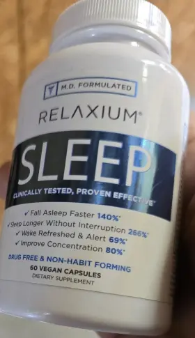 Rxm00319 Relaxium Lot Of 3 Sleep 60 Vegan Capsules Sealed