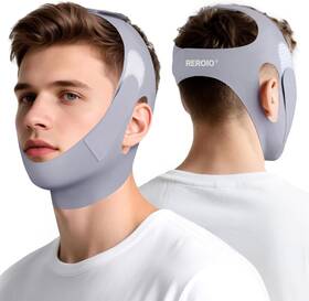 Reroio 705353792946 Chin Strap For Sleeping With 4-side Adjustment Anti Snoring Elastici