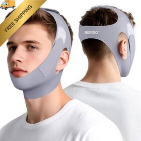 Reroio Rzhd5.0 Chin Strap For Sleeping With 4-side Adjustment M 23.6in 5.11in Gray