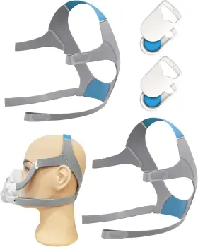 Rescare 313103982983 2 Packs F20 Replacement Headgear Compatible With Full-face Mask Include 4 M
