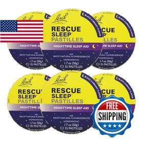 Rescue B0dp5drt3j Bach Sleep Pastilles Black Currant No Melatonin Homeopathic Flower Es