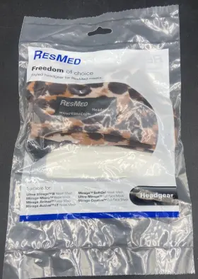 16123 Resmed Universal Headgear Only Medium Mirage Micro Activa Leopard New
