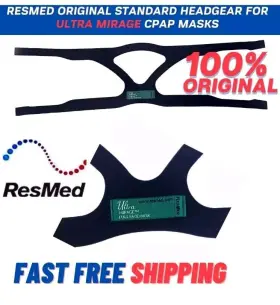 60674 Resmed Original Headgear For Ultra Mirage Cpap Masks Standard Size
