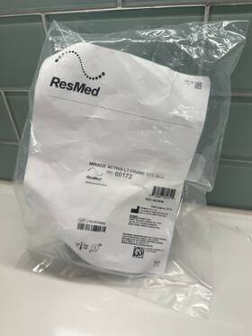 Resmed 619498601721 New Sealed Mirage Activa Lt Replacement Frame System Medium Med 60172