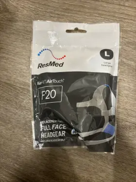Resmed 619498634972 Airfit/airtouch F20 Full Face Replacement Headgear - Large Blue