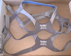 62105 Resmed Mirage Fx Headgear Soft Edge For Him Blue Grey New Set Of 2
