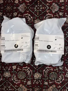 1050092 Respironics Lot - 2 Easylife Nasal Cushion And Support Size Medium New