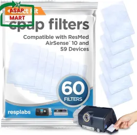 Resplabs Medical Inc. 313053385360 Cpap Filters Compatible With The Resmed Airsense Aircurve 10 S9 Machi