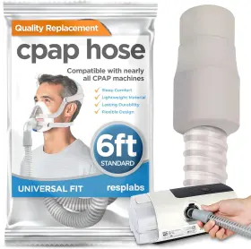 8741745538 Resplabs Medical Inc. Cpap Hose Perfect Fit Replacement Tubing For Standard 22mm Gray