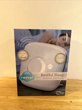 Restor 694202115251 Sleep Sound Machine Restful 12 Sounds Illuminated With Battery Backup