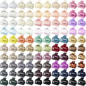 B0d31dtxg9 Retrowavy 100 Pcs 2 Inch Matte Square Nonslip Claw Hair Clips Bulk