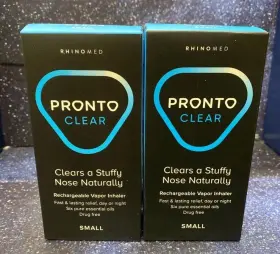 Rhinomed Limited 349392000634 2x Pronto Clear Nasal Dilator Stuffy Nose Essential Oil Vapor Inhaler Free Ship