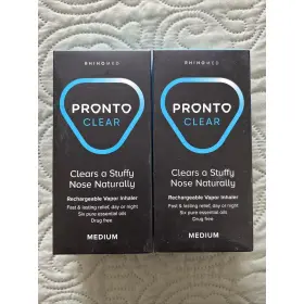 Rhinomed Limited 349392000641 2 Pronto Clear Nasal Dilator For Stuffy Noses Size Medium 08/23 Exp New