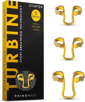 Turb30sam Rhinomed Turbine Nasal Dilator For Athletes - Pack Of 3 Starter Yellow