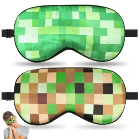 A764-c2 Riixazo 2 Pcs Sleep Mask For Kids Boys Silk Eye Covers 1 Count Pack Of My World