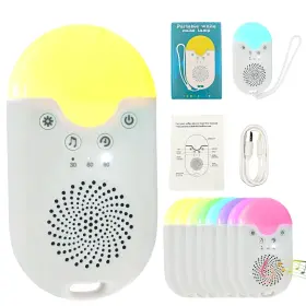 Riskorb Wnsm Egg L 500 White Noise Sound Machine 12 Colors Night Light For Kids Baby Adults 24 Hr
