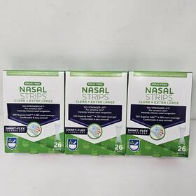 Rite Aid 729475 Lot Of 3 Clear Nasal Strips Extra Large 26 Each Box Sleep