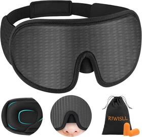 Riwisll 445026080071 Sleep Mask Super Soft 3d Contoured Cup Sleeping Upgraded 100% Blockout Li