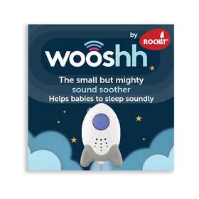 Rockit 060539650058 Wooshh By . Portable Rechargeable Baby Sleep-aid Sound Machine 8 Calming Soun