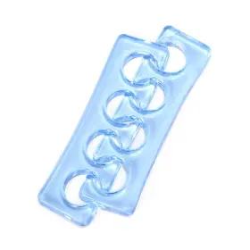 Pr-com-rt-x815493 Rolabling Toe Separators Flexible Soft Silicone Finger Spacers For Nail Polish Blue