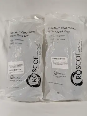Easy-flex6 Roscoe Medical Inc. Lightweight Cpap Hose 6 Ft Dark Gray Easy-flex Lot Of 2