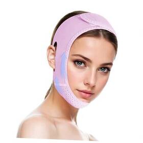 Rowmate 727598748656 V Line Lifting Mask Chin Strap For Sleeping Medium Lightpurple