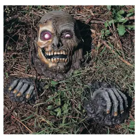 Rubies 082686030762 Grave Evader Full Skull With Two Hands Yard D Cor