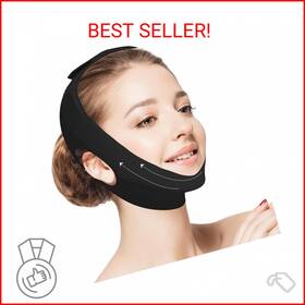 Rushforward 748305914119 Jawline Shaper Chin Strap For Sleeping Reusable V-line Mask Women Face Lift