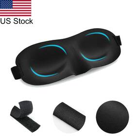 Ry Autostore Cl02 1x 3d Sleep Eye Mask Soft Padded Shade Cover Travel Rest Relax Blindfold Shield