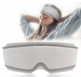 Rythliber Xx0046qgnb Modular Eye Mask Memory Foam Hot And Cold Compress Gray White