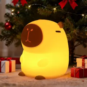 Yl-capy-yellow02 Rytinazzz Capybara Night Light 50-hour Battery And Pat Compact