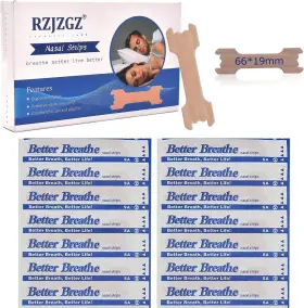 Rzjzgz 445004470436 60 Pack Large Nasal Strips - Anti-snoring Instant Relief For Conge