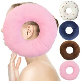 Sdv78 S-snail-oo Ear Piercing Pillow For Side Sleepers Small With Ho