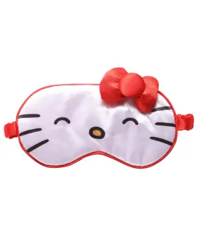 Vm701306l Sally Rose Hello Kitty Sleep Mask Official License Satin Eye For Sleeping With 3d