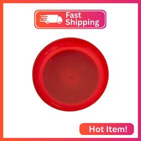 Sammons Preston 59658 Red Round Scoop Dish Unbreakable 8 Inch Scooper Bowl For Elderly D