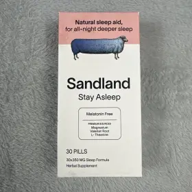 Sandland 850024538122 Stay Asleep Pills Melatonin Free/natural Sleep Aid 30
