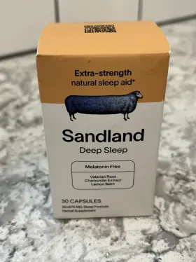 Sandland 850024538221 Deep Sleep Extra-strength Natural Aid Melatonin Free 30 Capsules