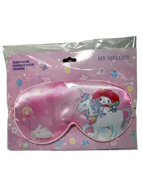 Sanrio 941856956254 X Miniso My Melody Rainbow Unicorn Sleeping Eye Beauty Mask Kawaii Silk