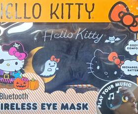 Sanrio Sil-35o47 Hello Kitty Halloween Bluetooth Wireless Eye Mask Rechargeable Black