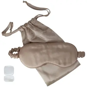 Satavi Naturals 195893472963 Mulberry Soft Silk Eye Mask For Sleeping With Ear Plugs And Luxury Bag - Cool Inch